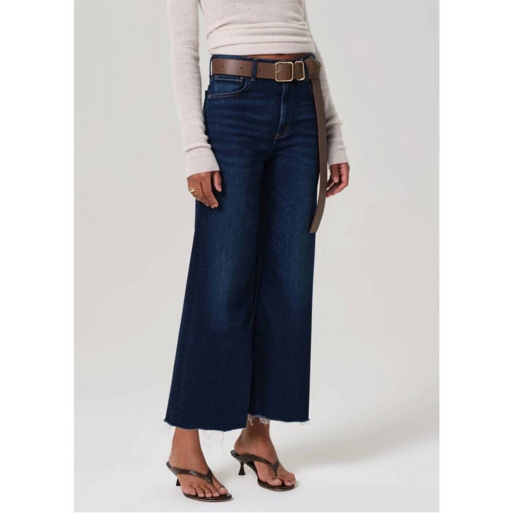 NEW CITIZENS OF HUMANITY lyra wide leg crop jeans in lotus‎ Sz 30